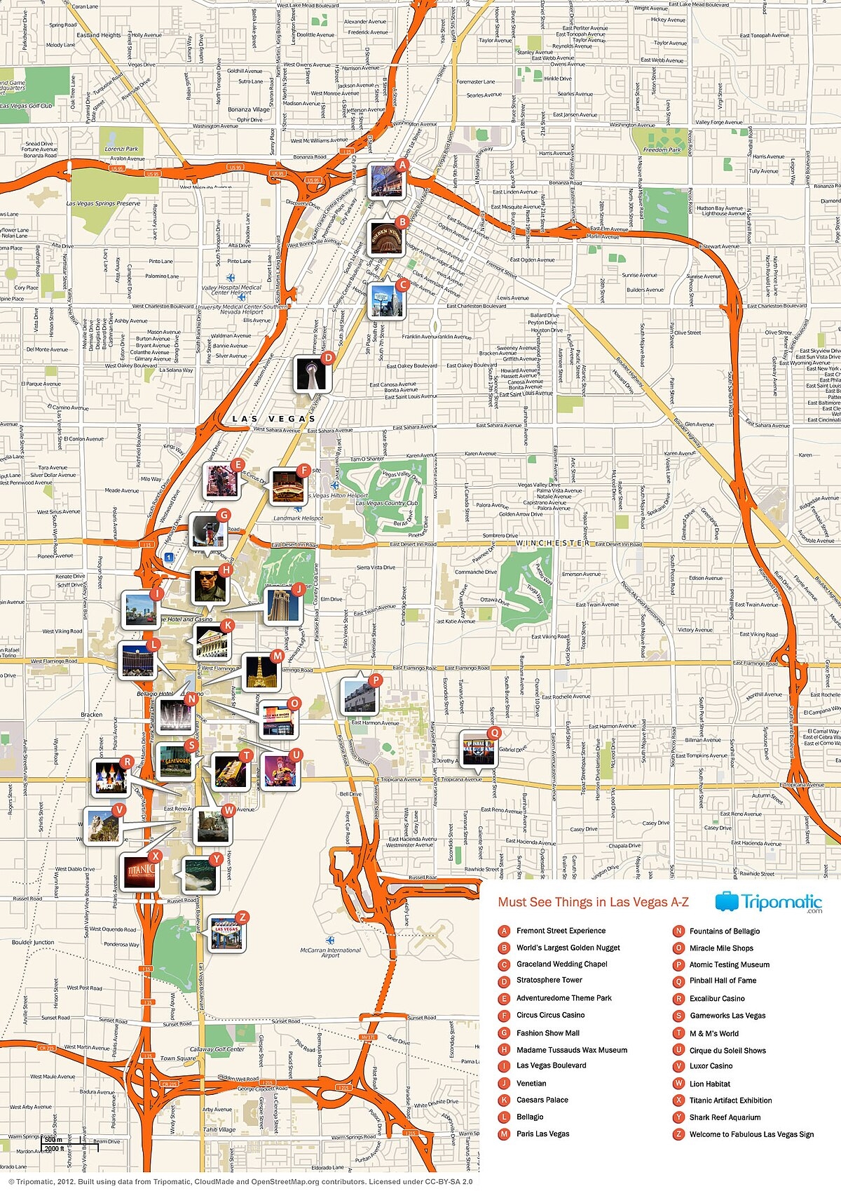 File Las Vegas Printable Tourist Attractions Map jpg Travel