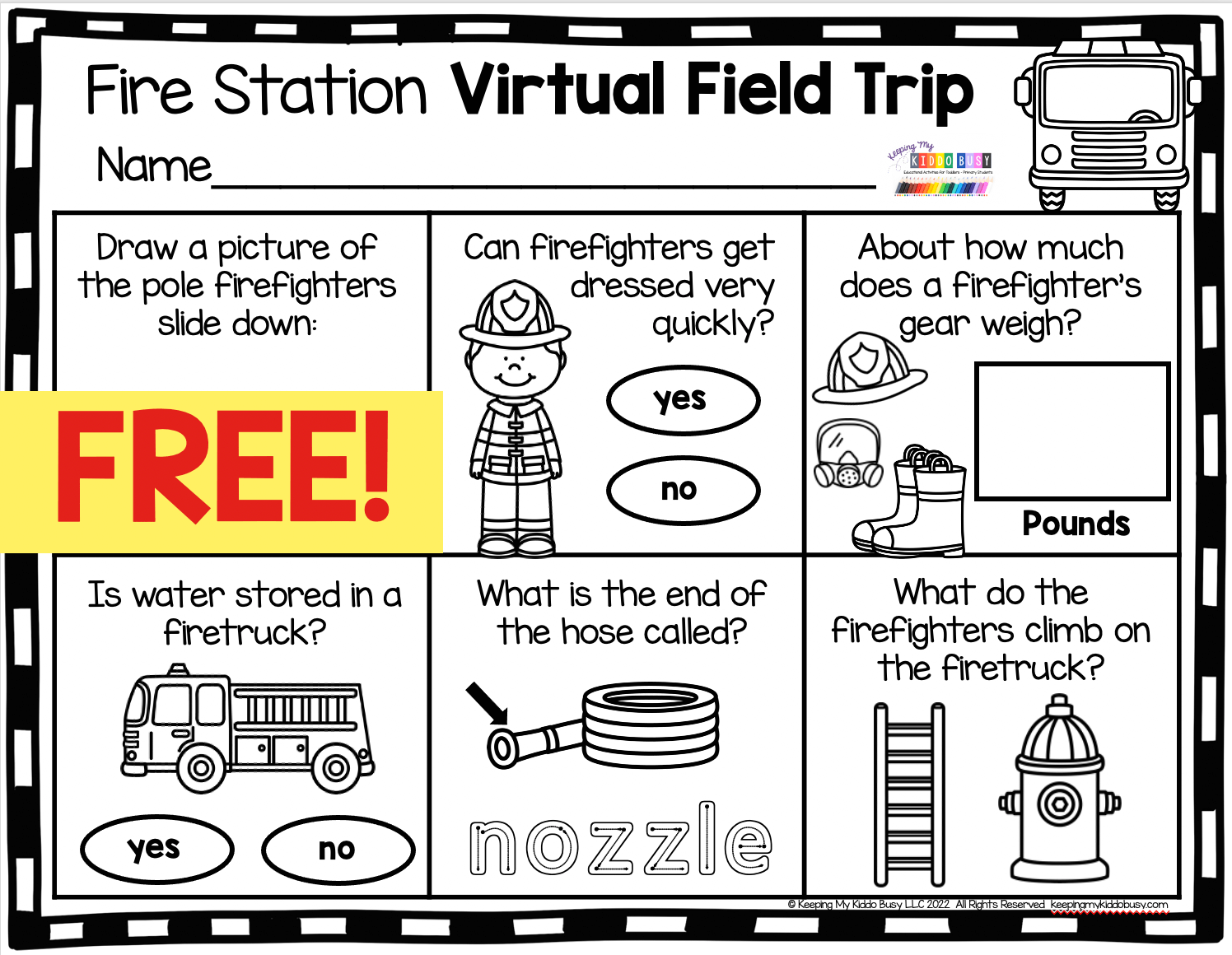 Free Printable Safety Worksheets Kindergarten