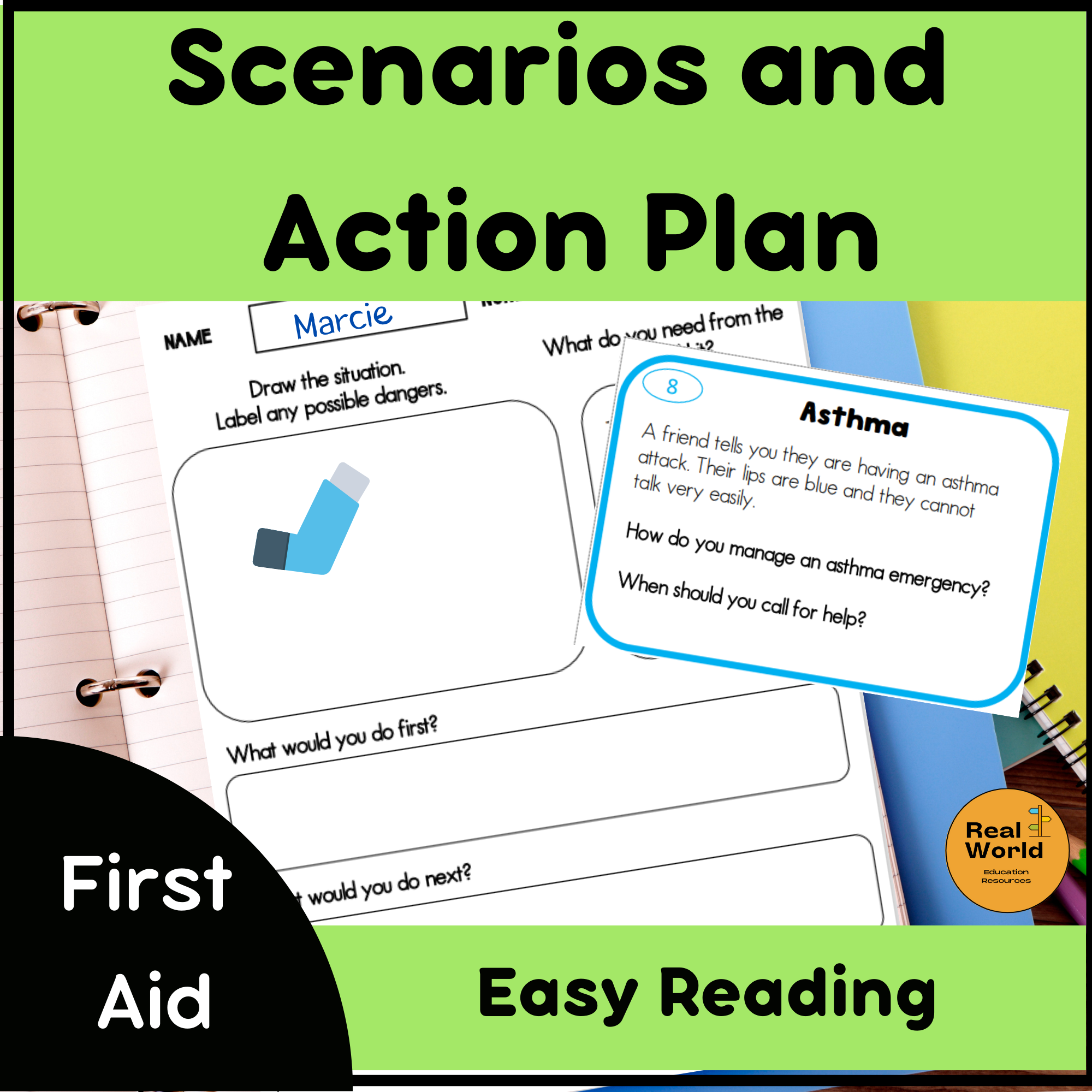 First Aid Scenarios And Action Plan Cards Made By Teachers First Aid Scenarios And Action Plan Cards Made By Teachers