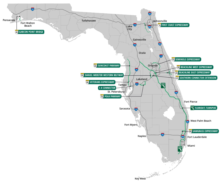 Florida s Turnpike System Maps Florida s Turnpike