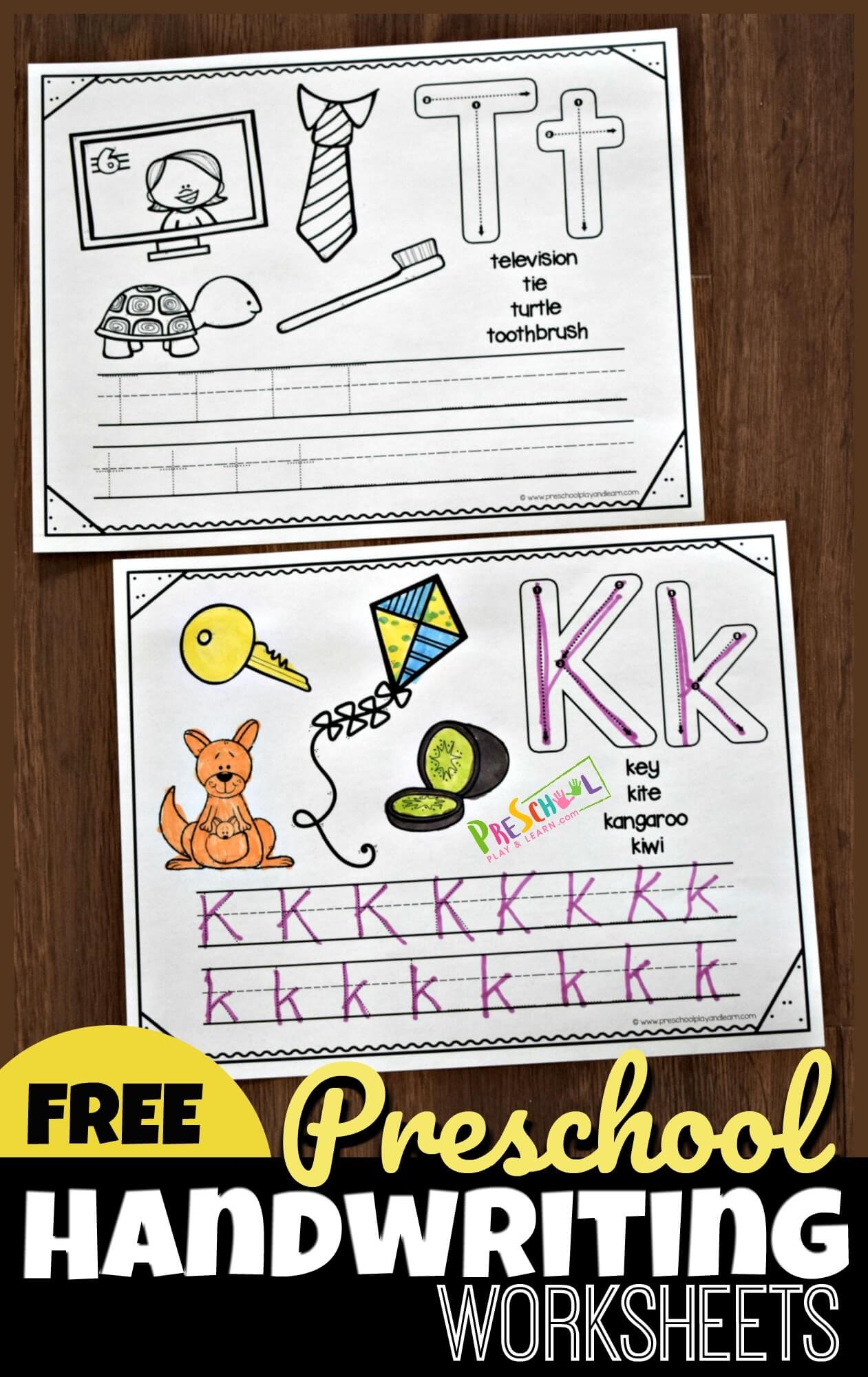 Handwriting Worksheets Free Printable