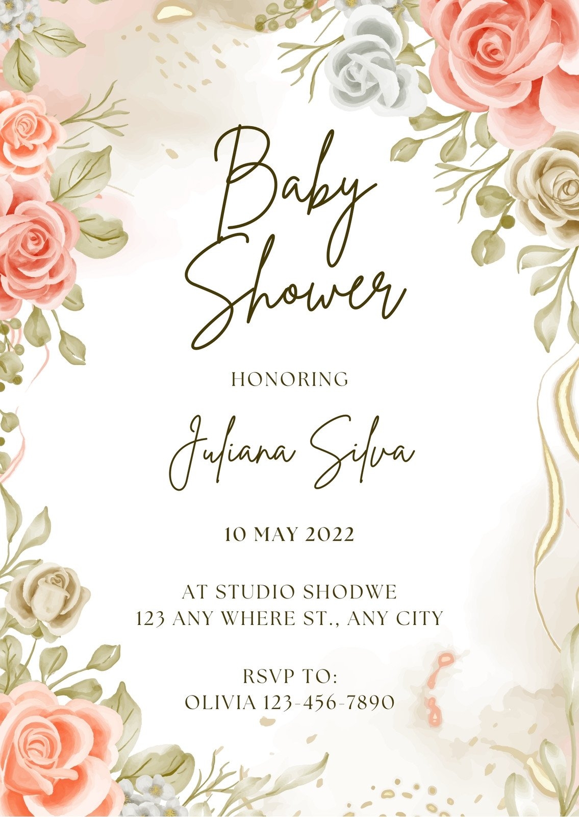 Free And Customizable Baby Shower Templates