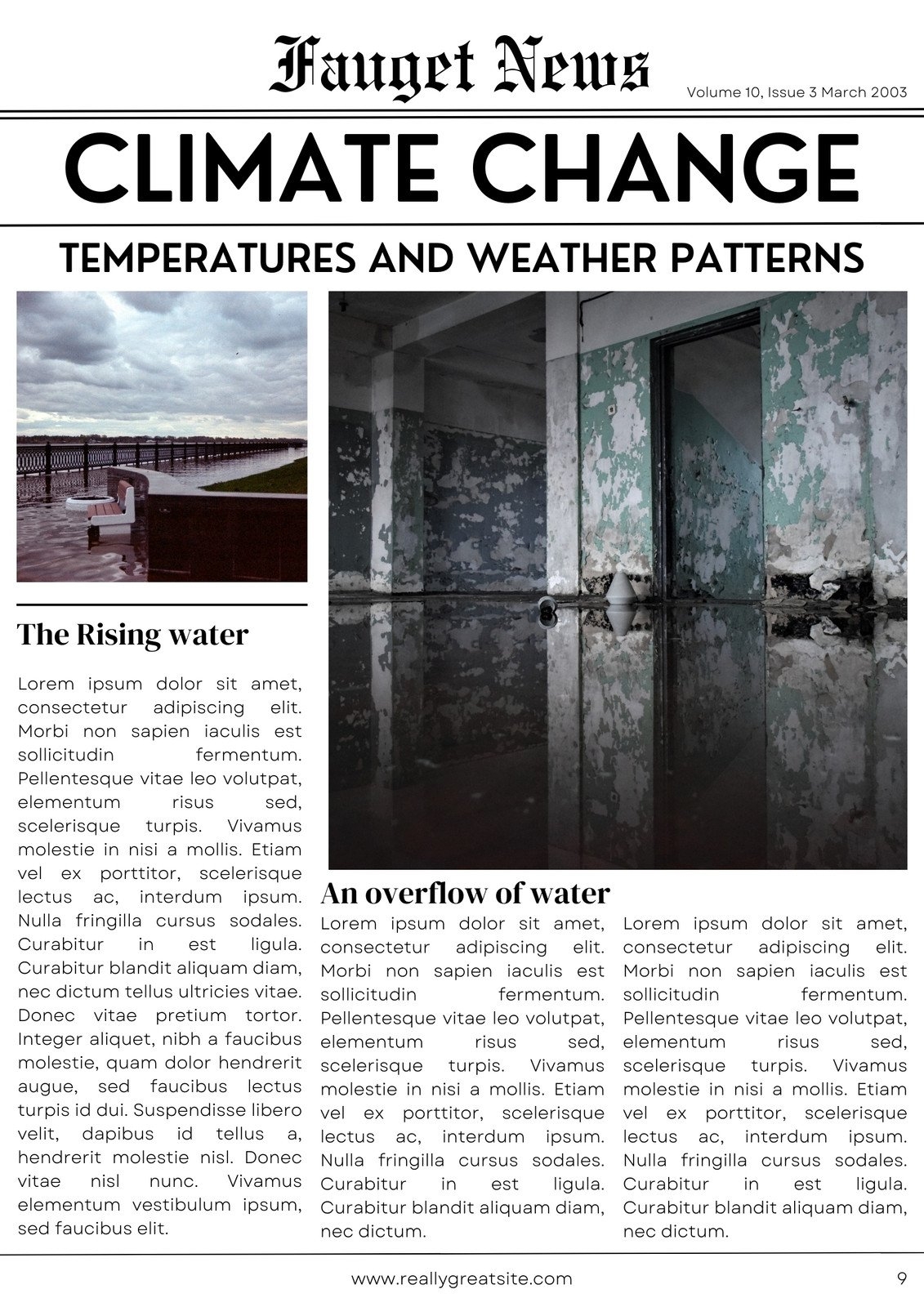 Free And Customizable Newspaper Templates Free And Customizable Newspaper Templates
