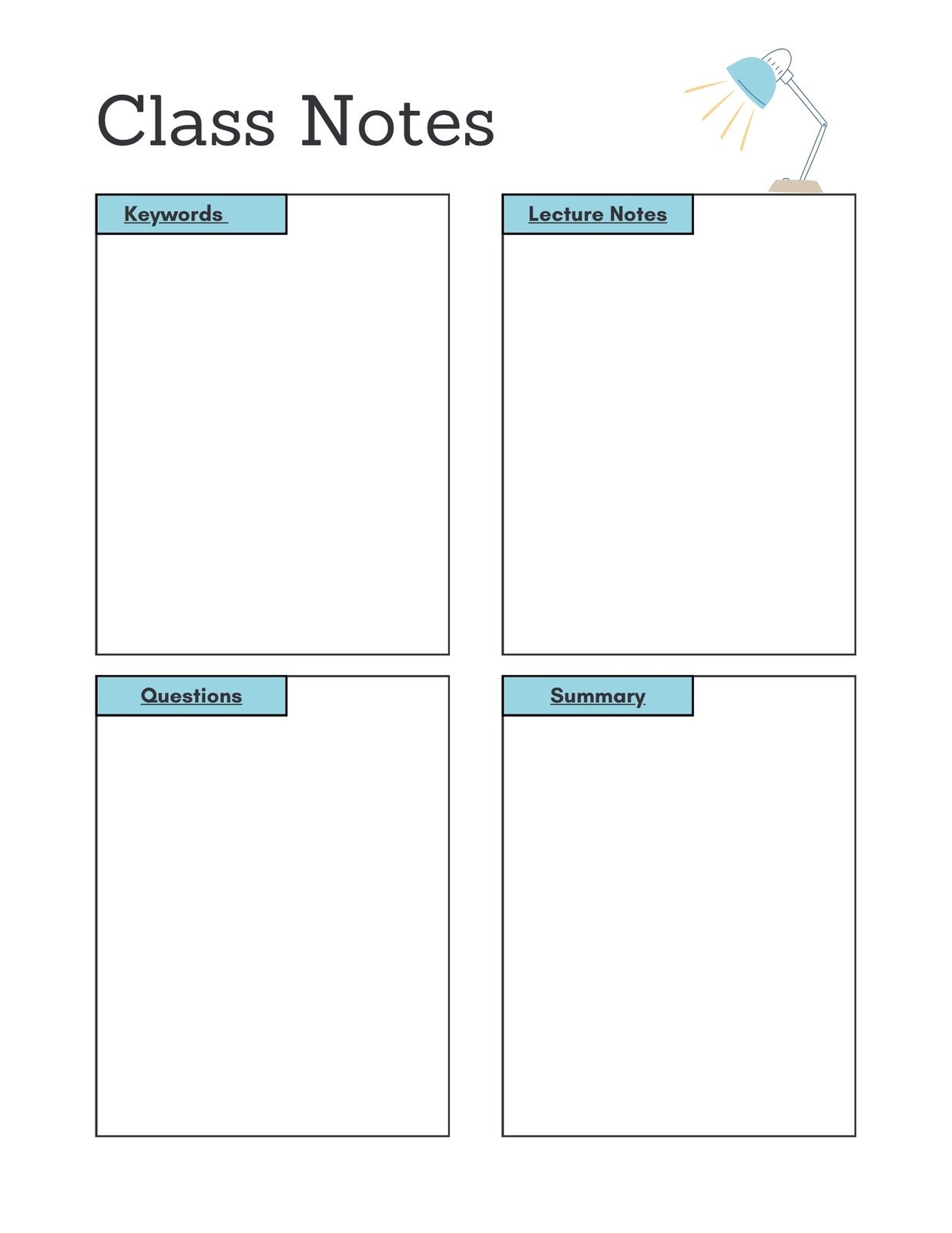 Free And Customizable Notes Templates