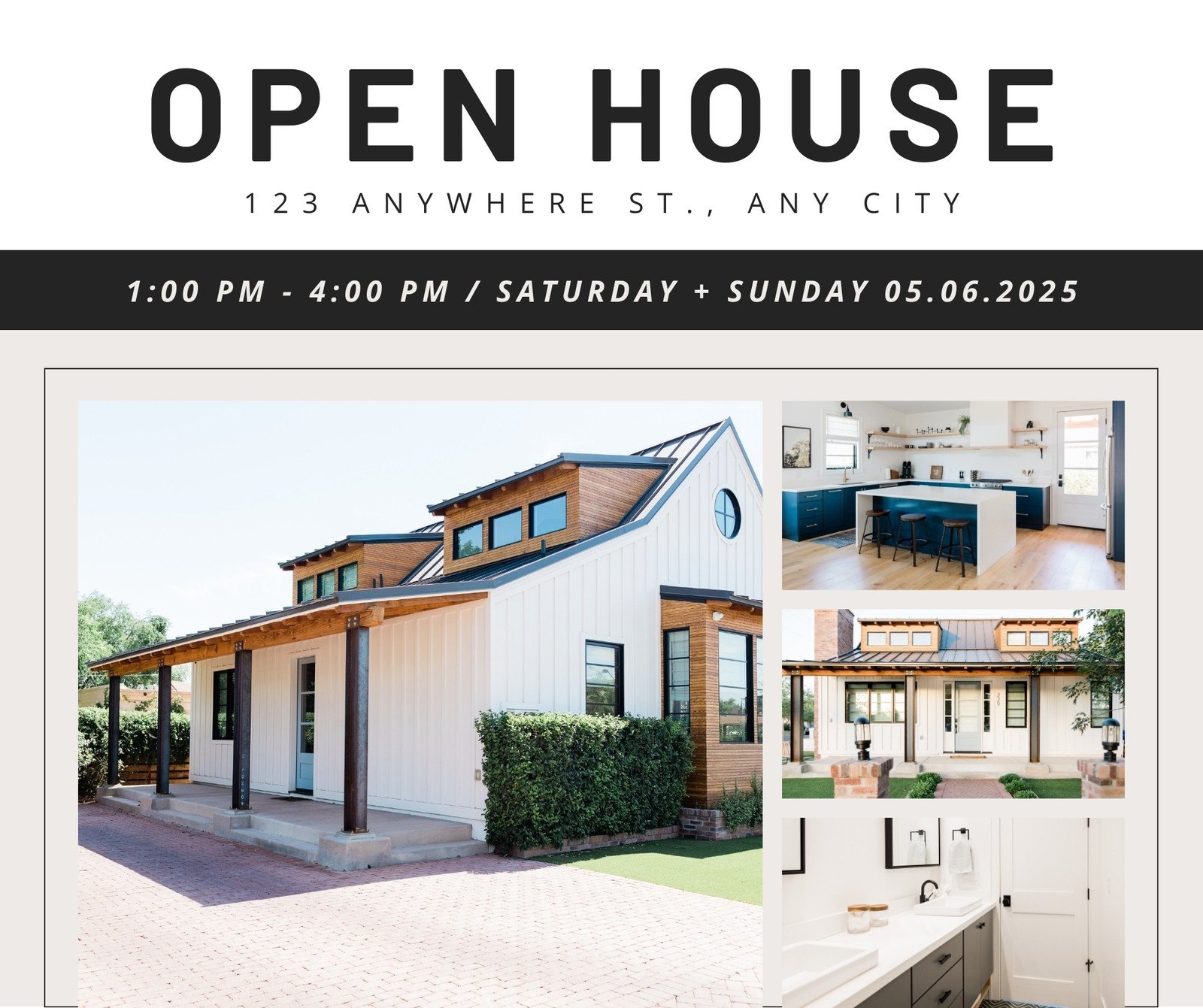 Free And Customizable Open House Templates