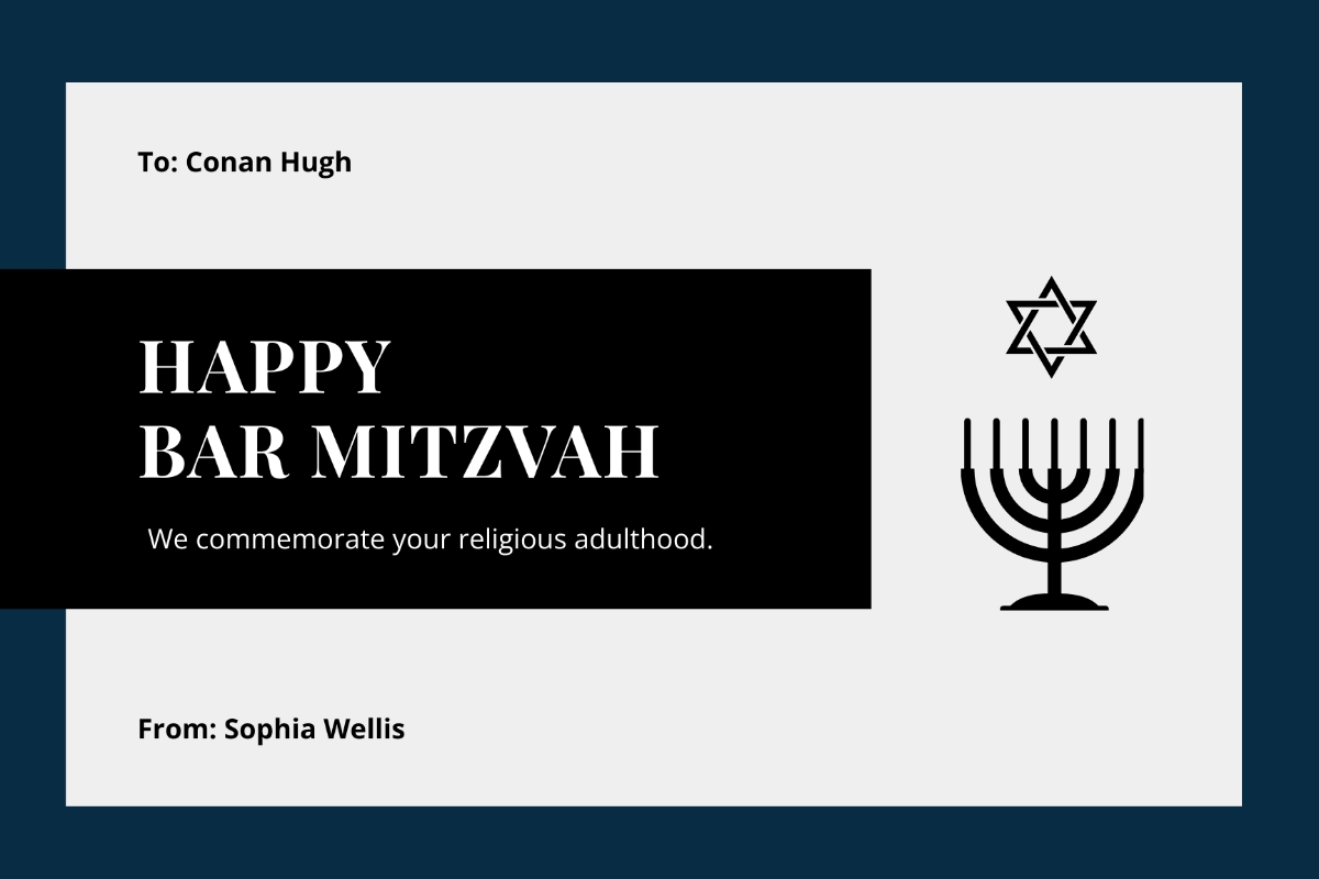 Printable Mitzvah Chart