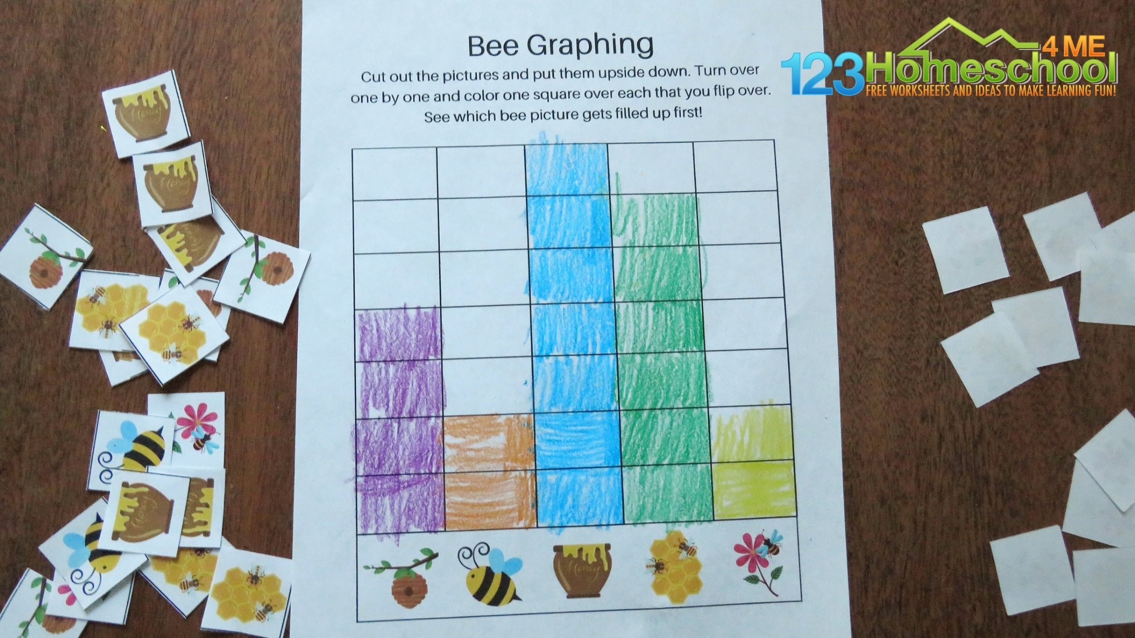  FREE Bee Kindergarten Graphing Activity