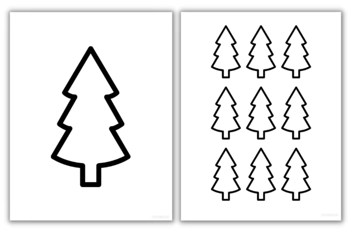 Free Christmas Tree Printable Template U0026 Coloring Pages Love Our Real Life