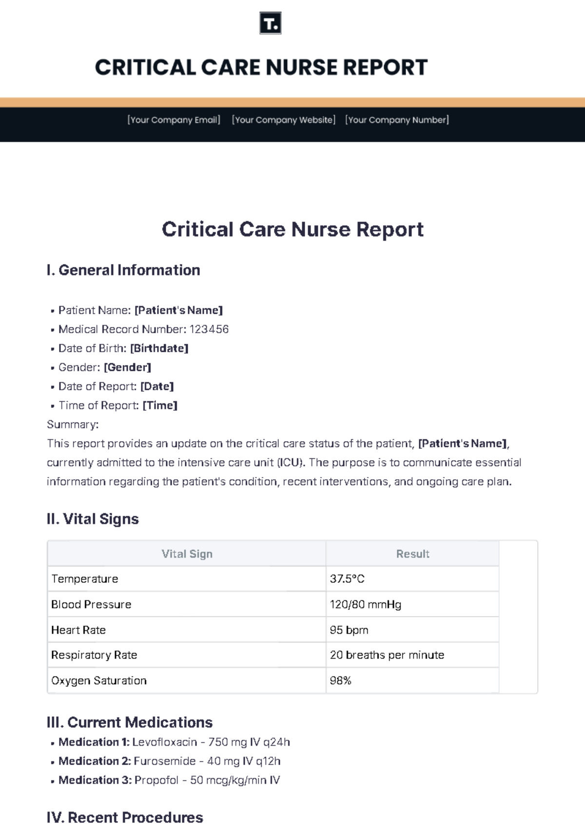 Free Critical Care Nurse Report Template To Edit Online Free Critical Care Nurse Report Template To Edit Online