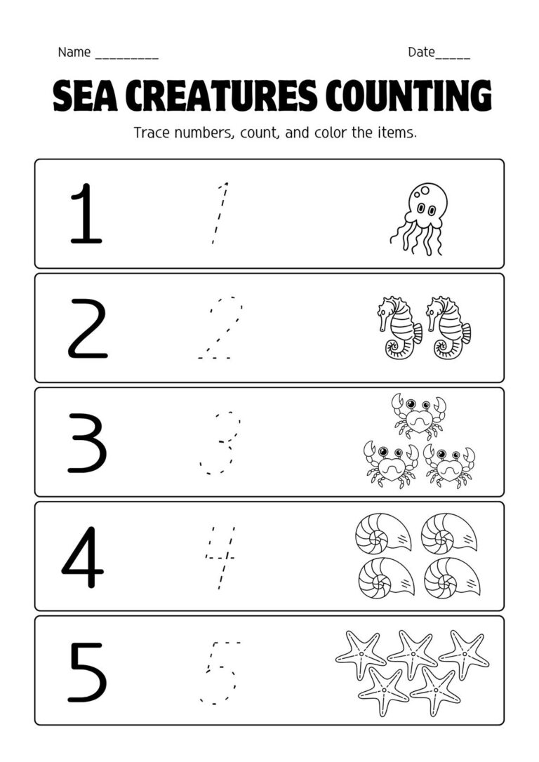 Free Custom Printable Preschool Worksheet Templates Canva