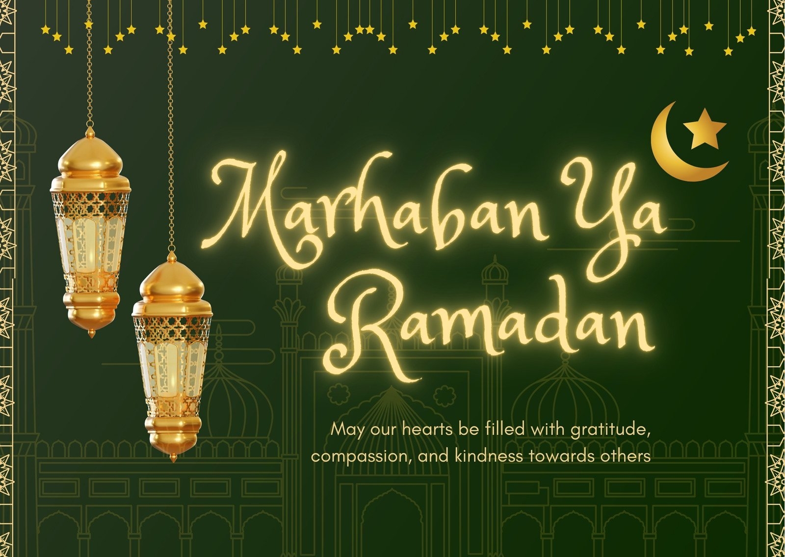 Free Custom Printable Ramadan Card Templates Canva Free Custom Printable Ramadan Card Templates Canva