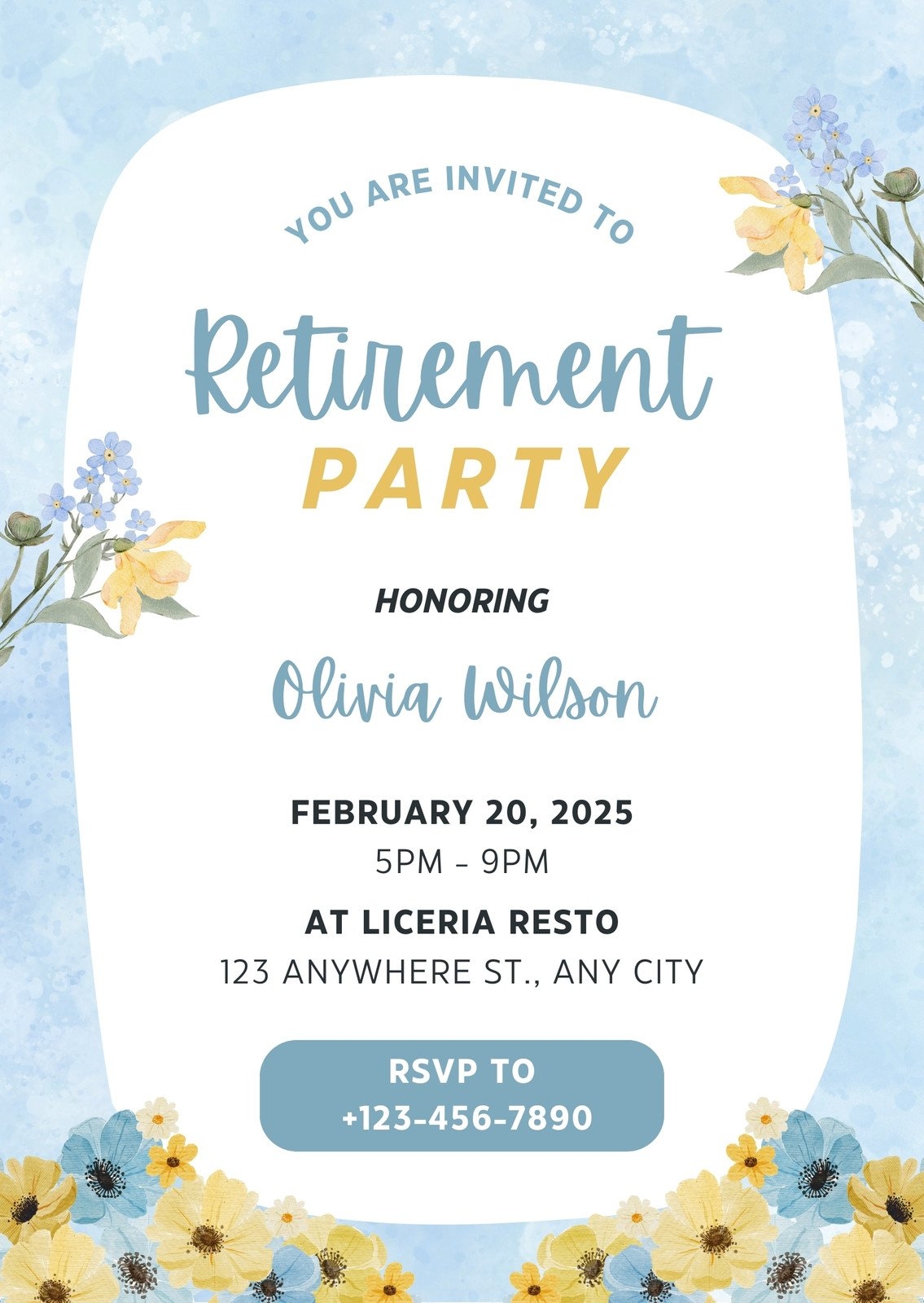 Free Custom Printable Retirement Party Invitation Templates Canva