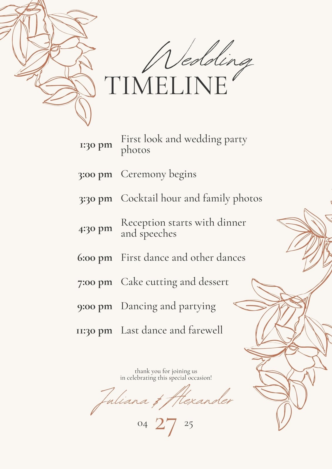 Free Custom Printable Wedding Program Templates Canva Free Custom Printable Wedding Program Templates Canva