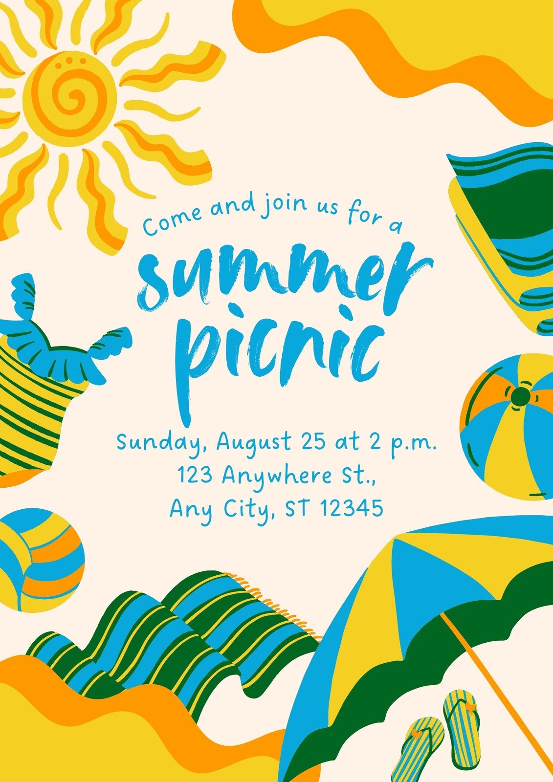 Free Customizable Picnic Flyer Templates Canva