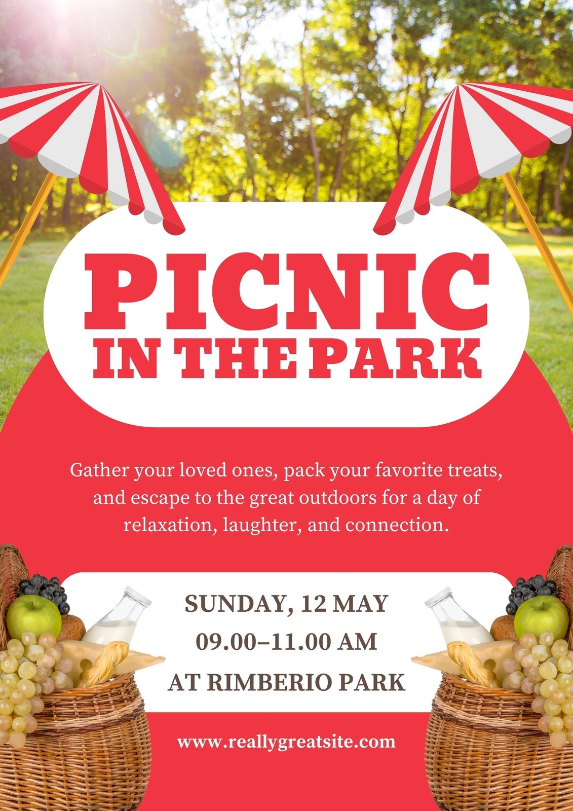 Free Customizable Picnic Flyer Templates Canva