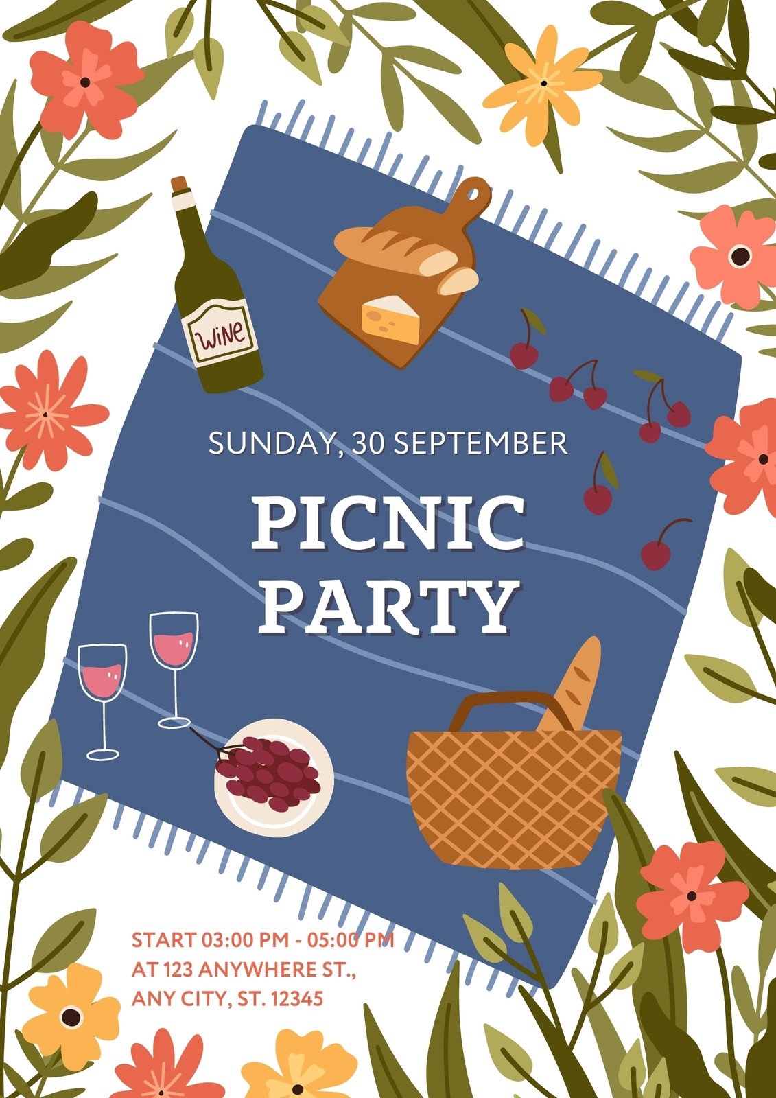 Free Customizable Picnic Flyer Templates Canva