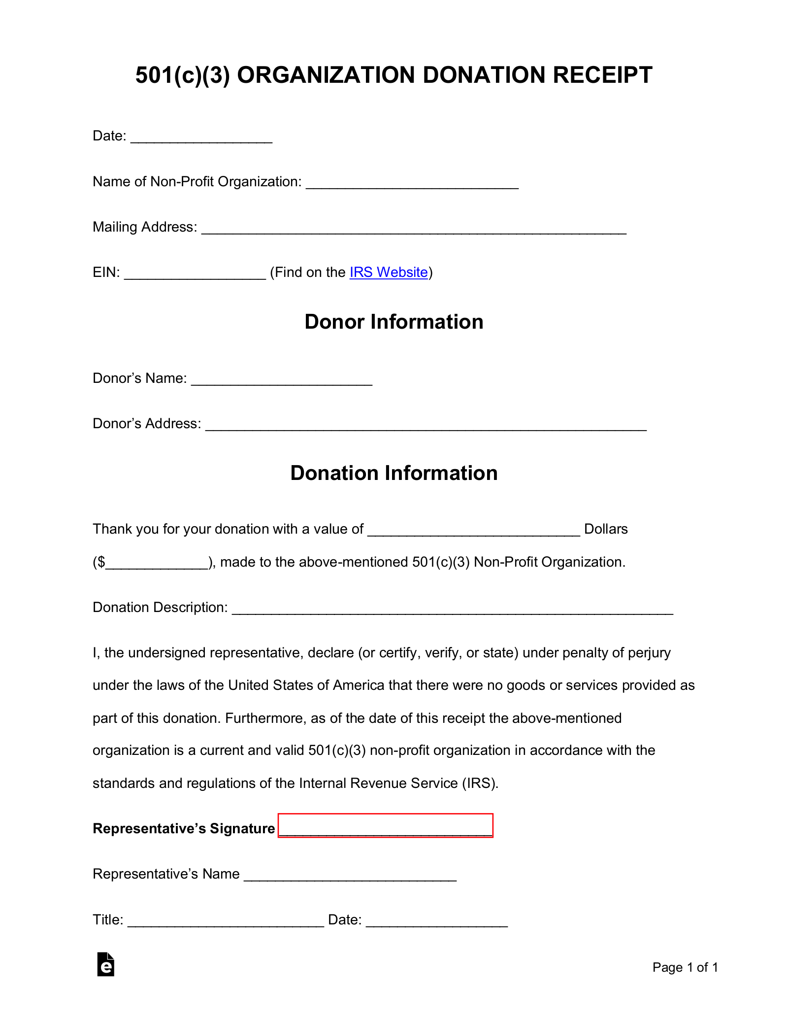 Free Printable Pledge Form Template