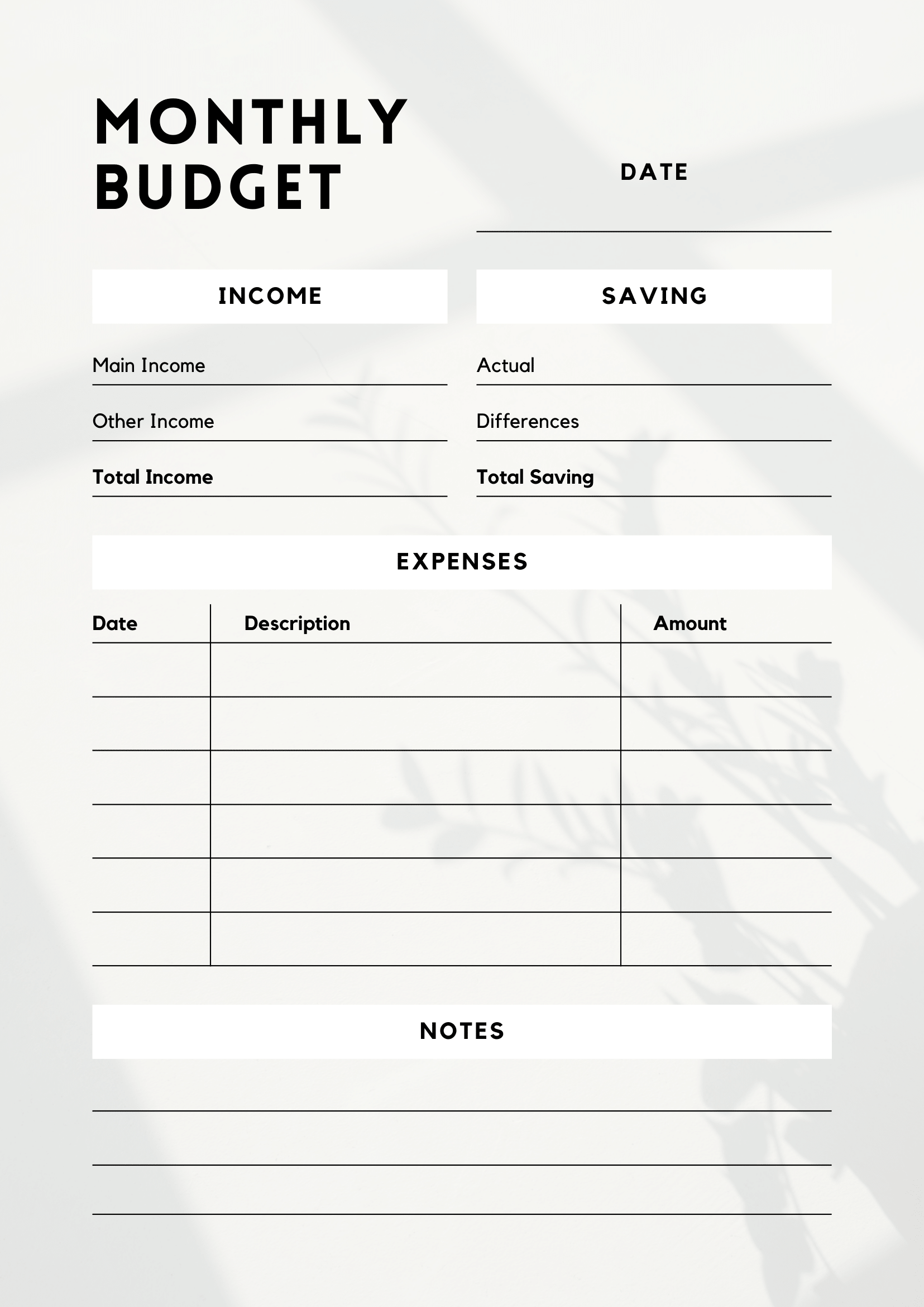 Budget Worksheet Printable Free Pdf Budget Worksheet Printable Free Pdf