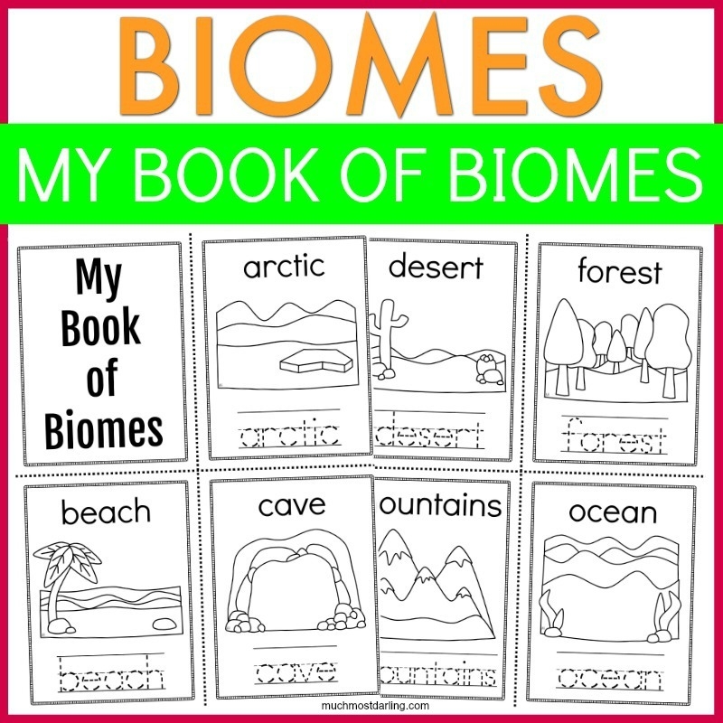 Free Educational Printable My Little Book Of Biomes