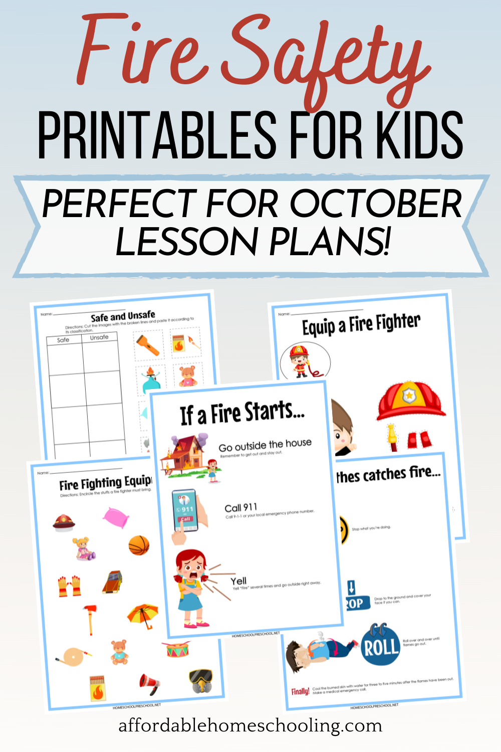 Free Fire Safety Printables For Early Learners Free Fire Safety Printables For Early Learners