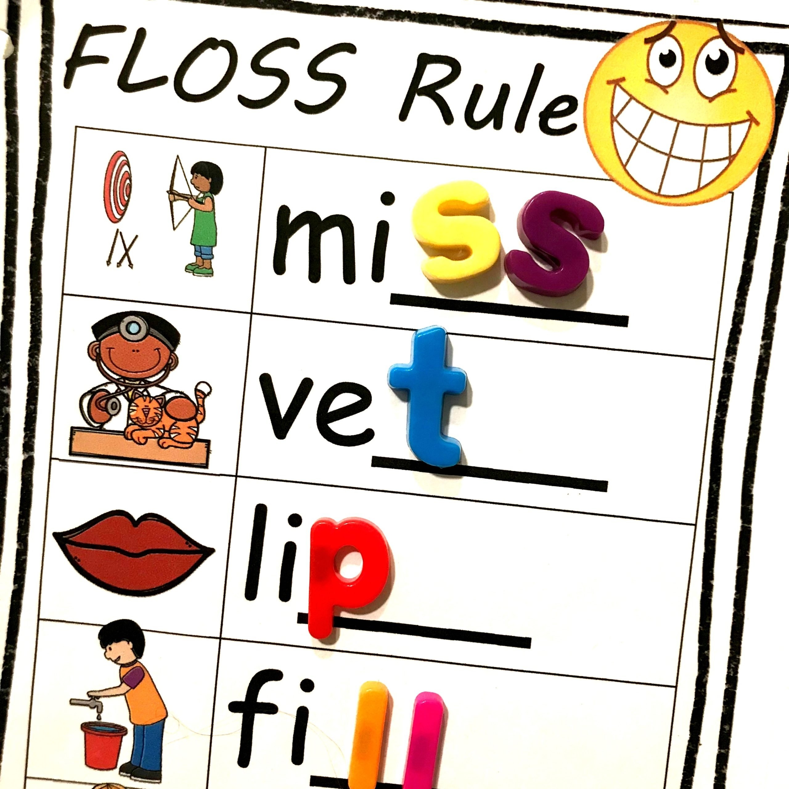 FREE Floss Rule Worksheet Worksheets Library