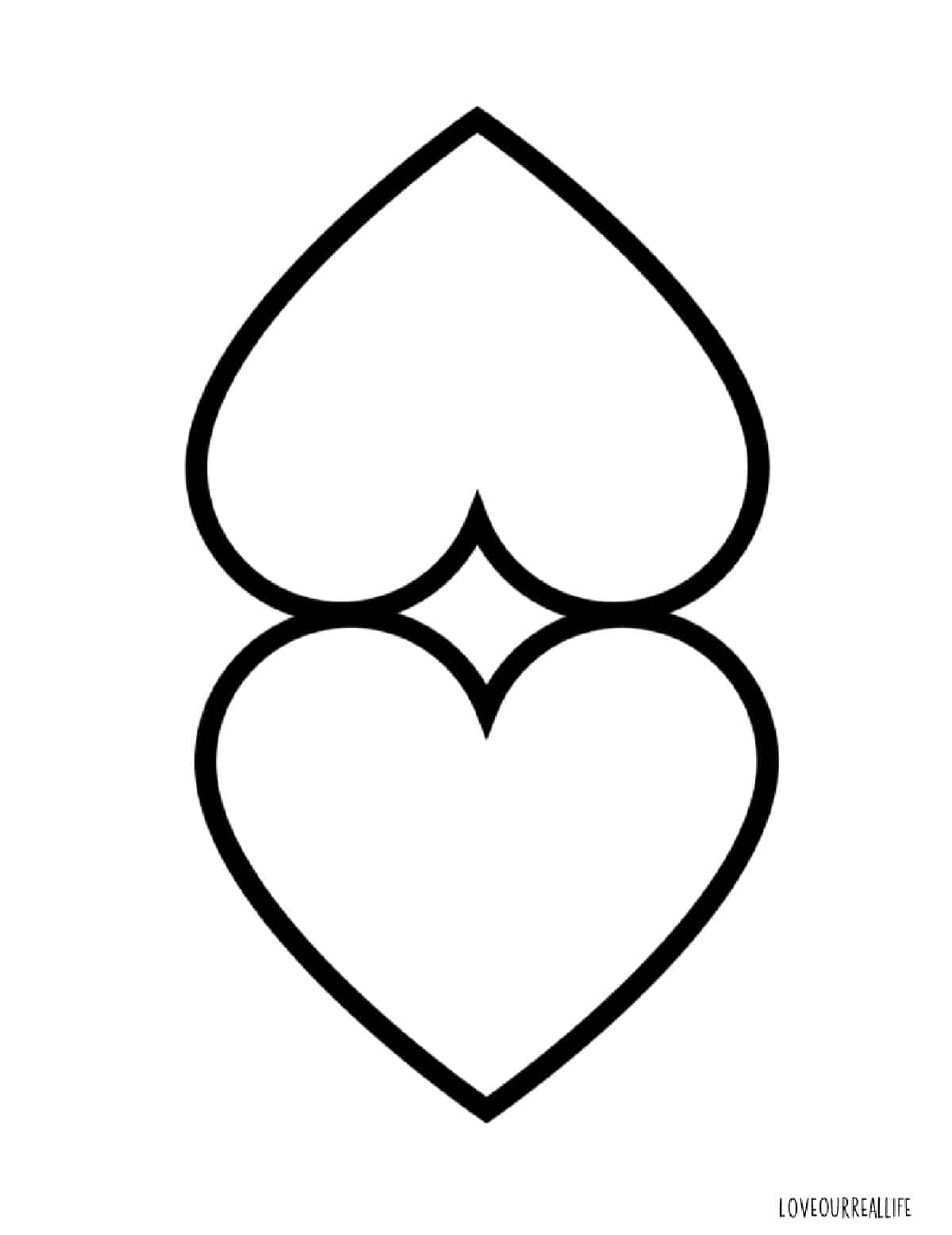Free Heart Printable Templates For Coloring And Stencils Love Worksheets Library