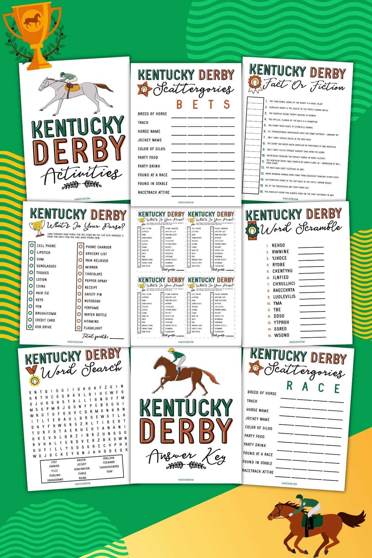Free Kentucky Derby Printable Games Kim Schob Free Kentucky Derby Printable Games Kim Schob