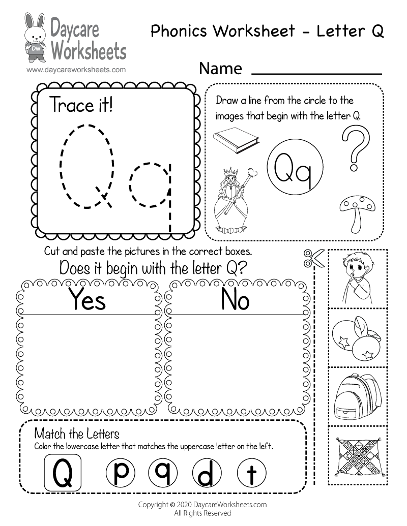 Letter Q Worksheets Free Printables