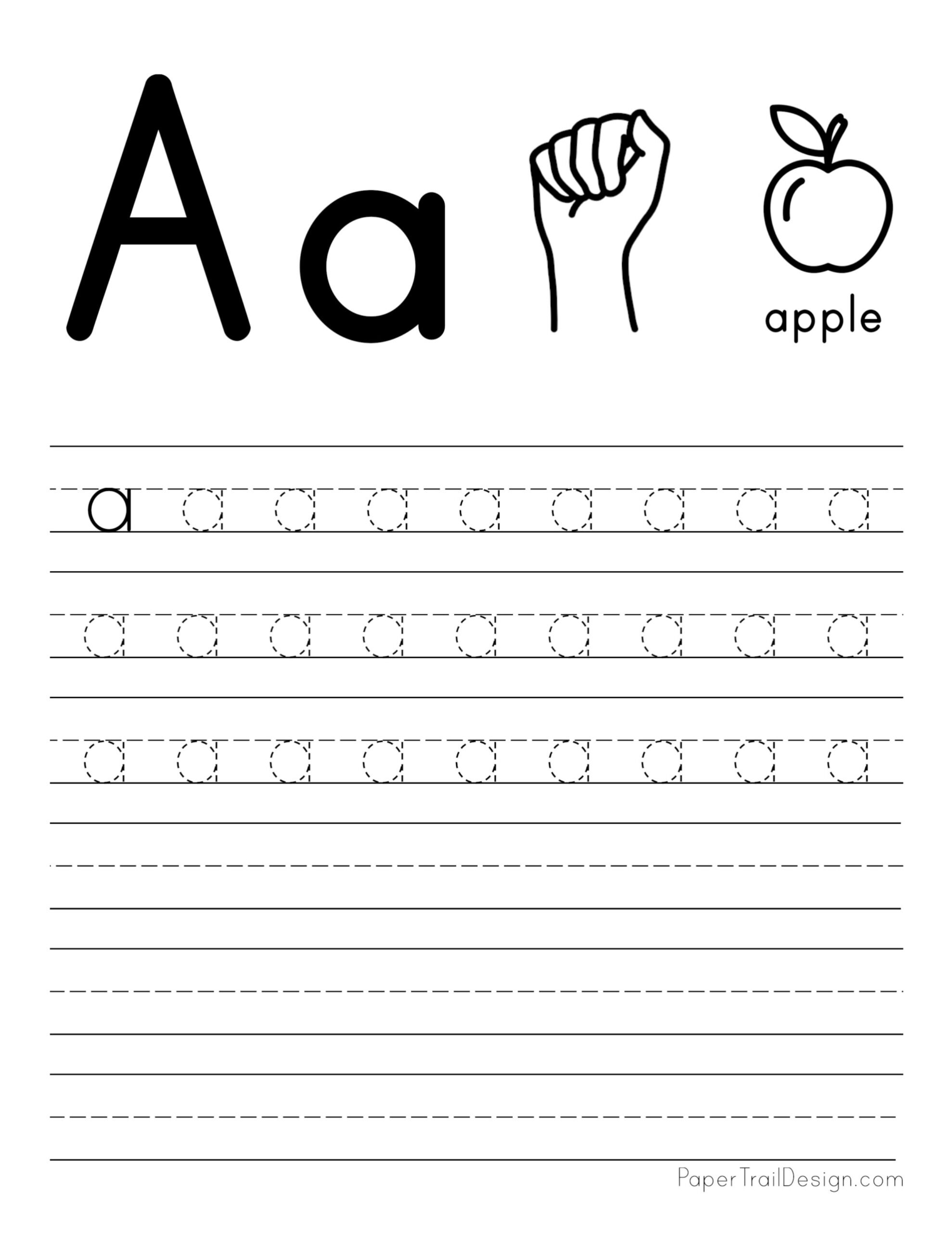Tracing Alphabet Worksheets Free Printable