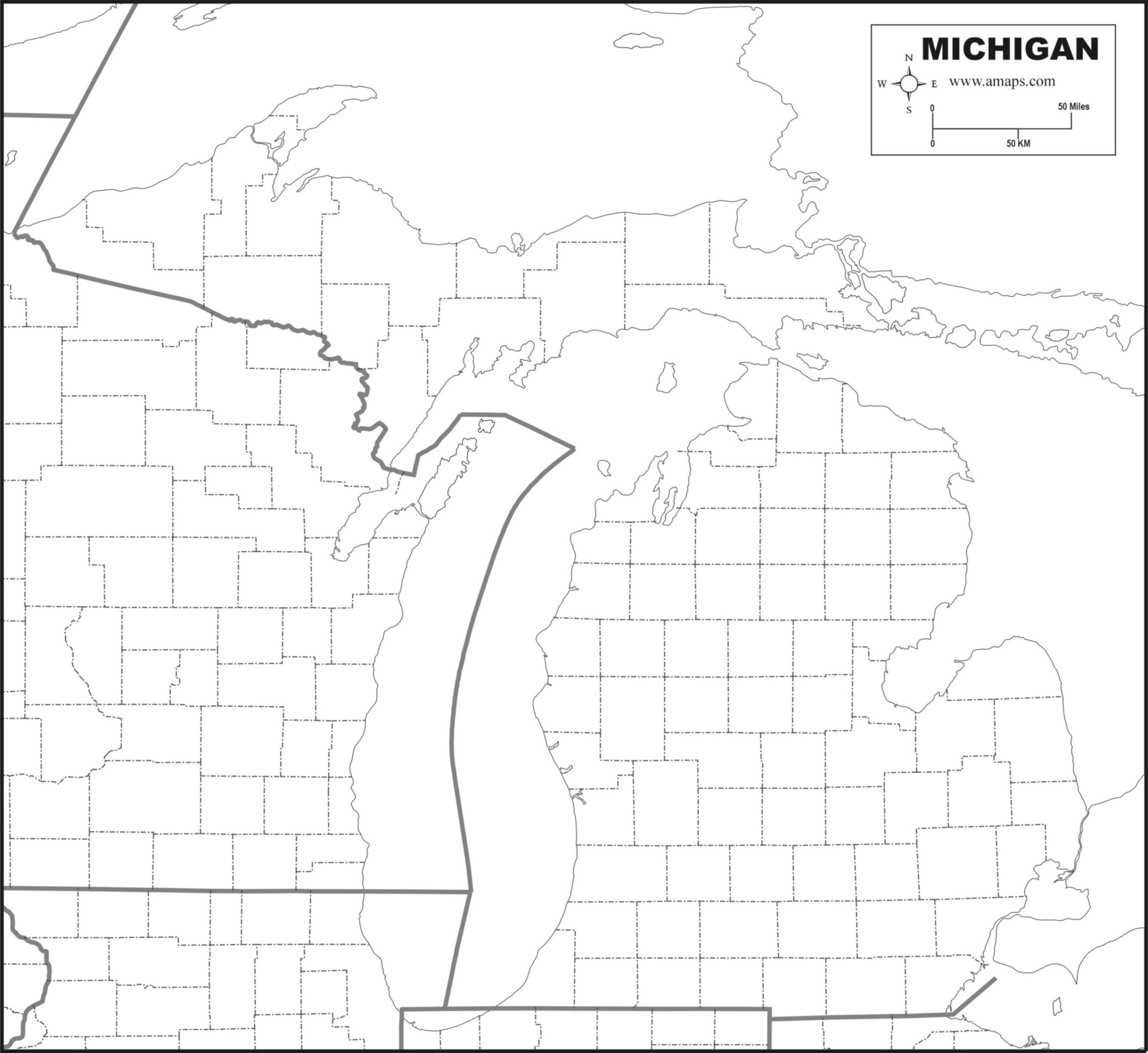 FREE MAP OF Michigan