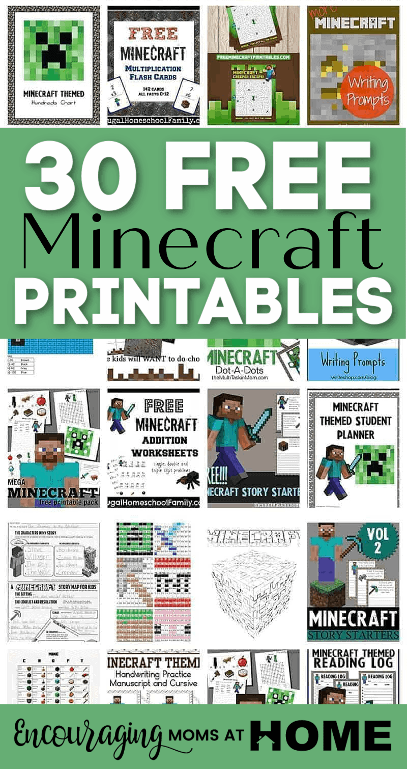 Minecraft Printable Worksheets
