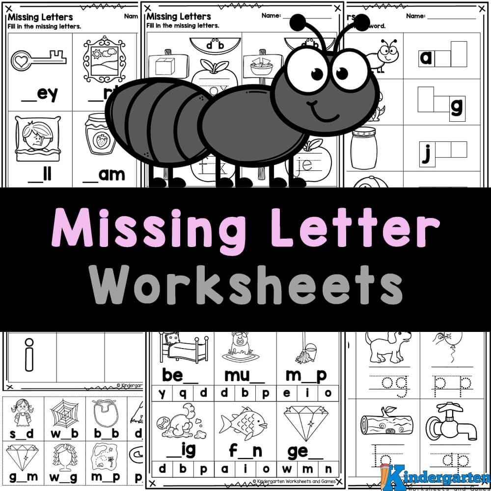 Free Missing Letter Worksheets For Kindergarten Pdf