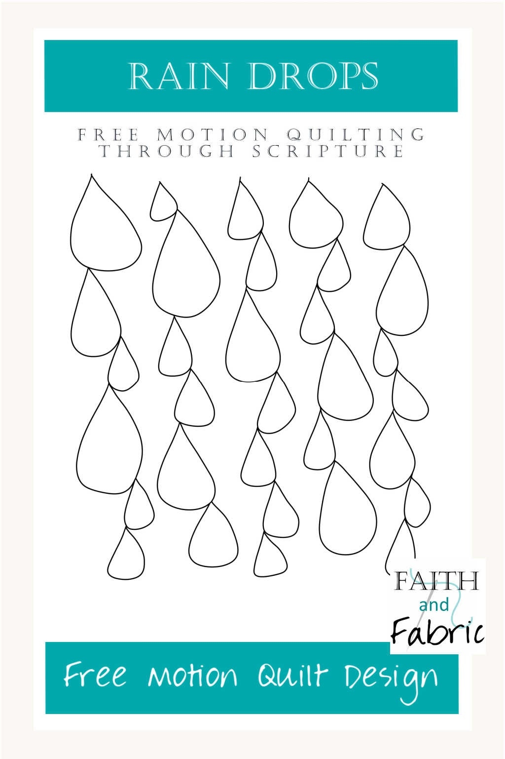 Free Printable Rain Drop Template