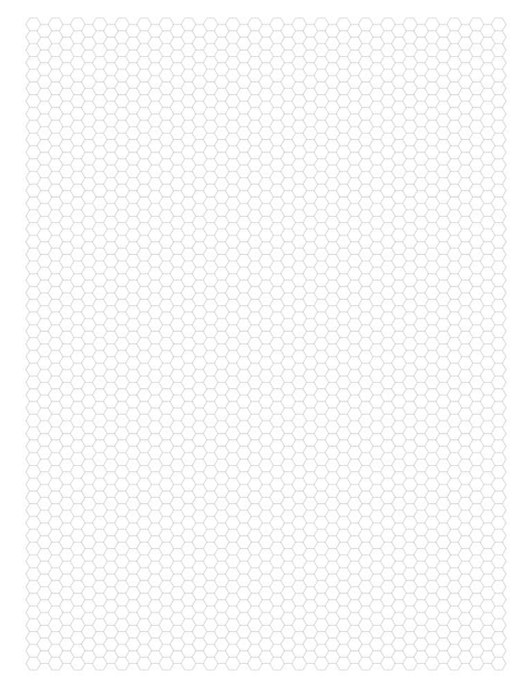 Free Online Graph Paper Hexagonal
