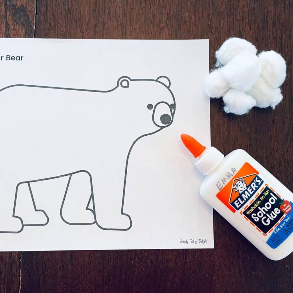 Free Printable Polar Bear Craft Template Free Printable Polar Bear Craft Template