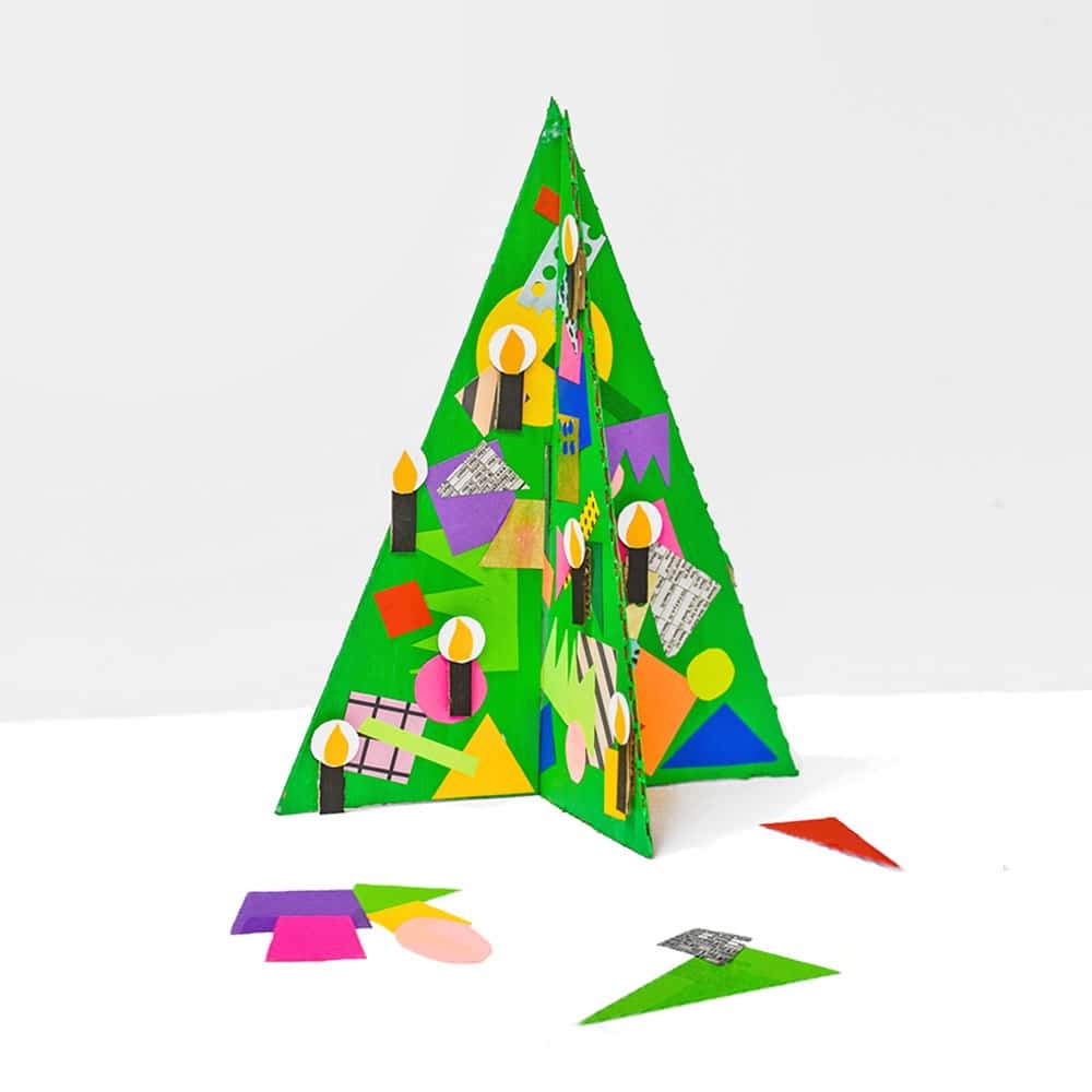 Free Printable 3D Cardboard Pine Tree Template Barley U0026 Birch