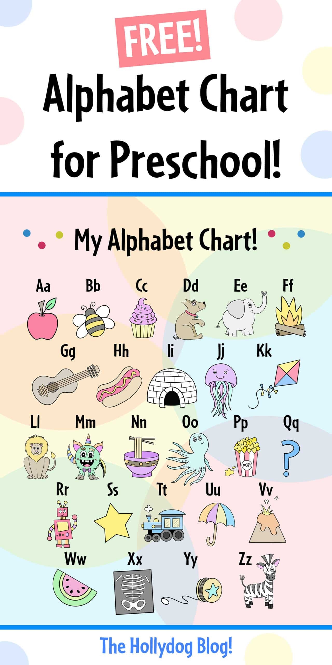 FREE Printable Alphabet Chart The Hollydog Blog FREE Printable Alphabet Chart The Hollydog Blog