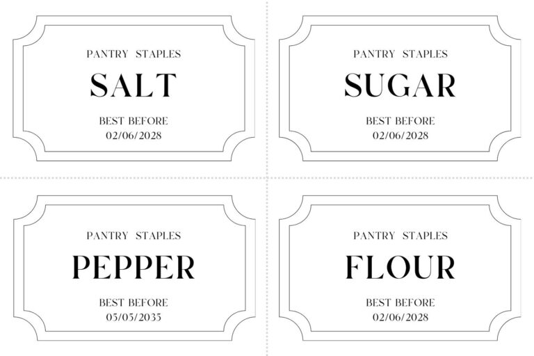 Free Printable And Customizable Kitchen Label Templates Canva