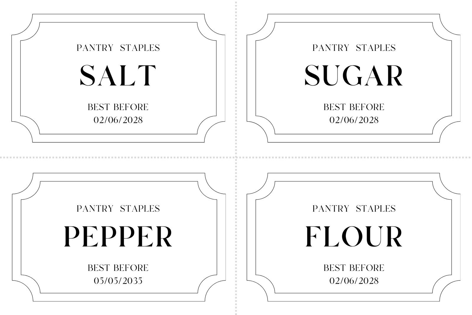 Free Printable And Customizable Kitchen Label Templates Canva