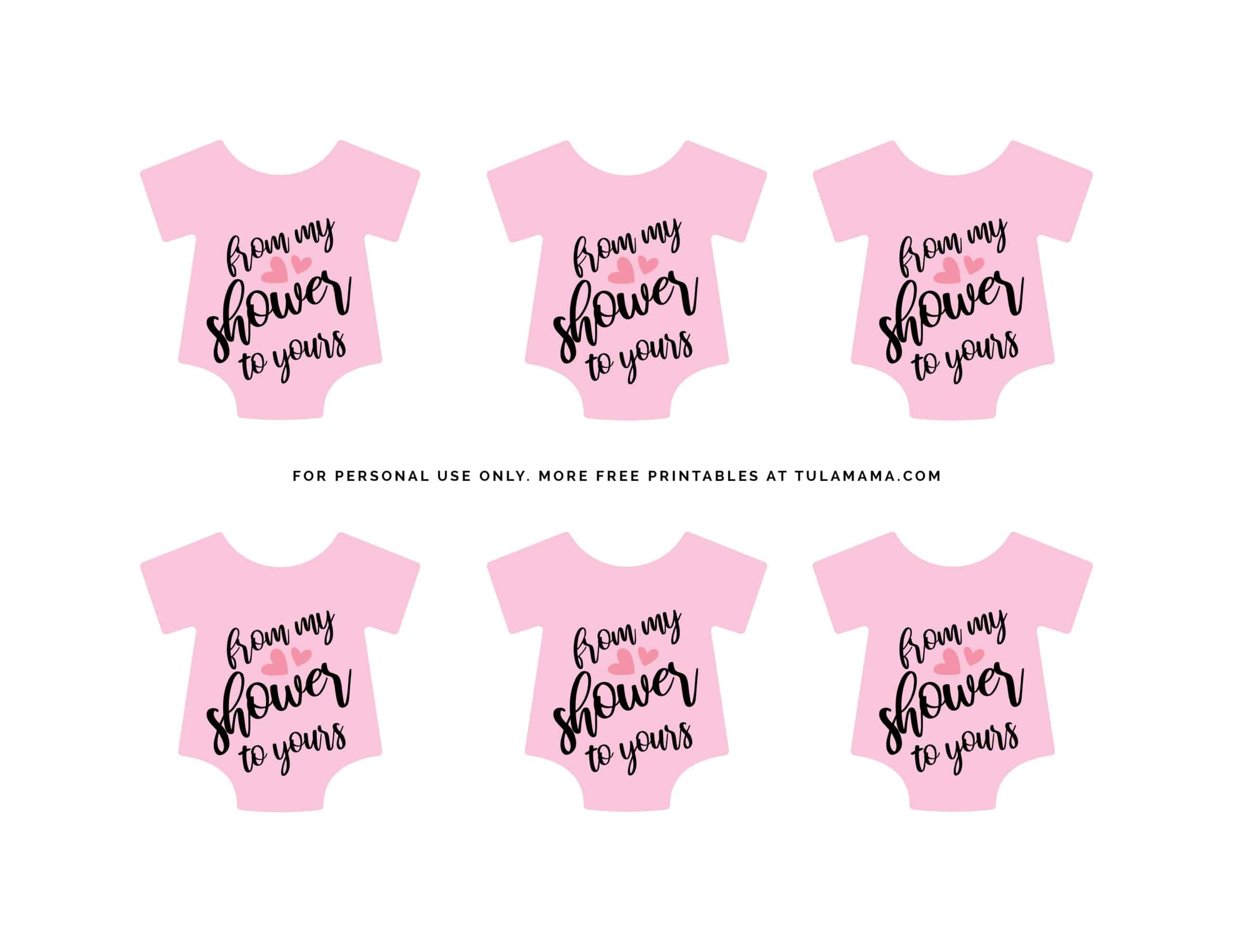 Free Printable Baby Onesie Template For Baby Shower Decorations Tulamama