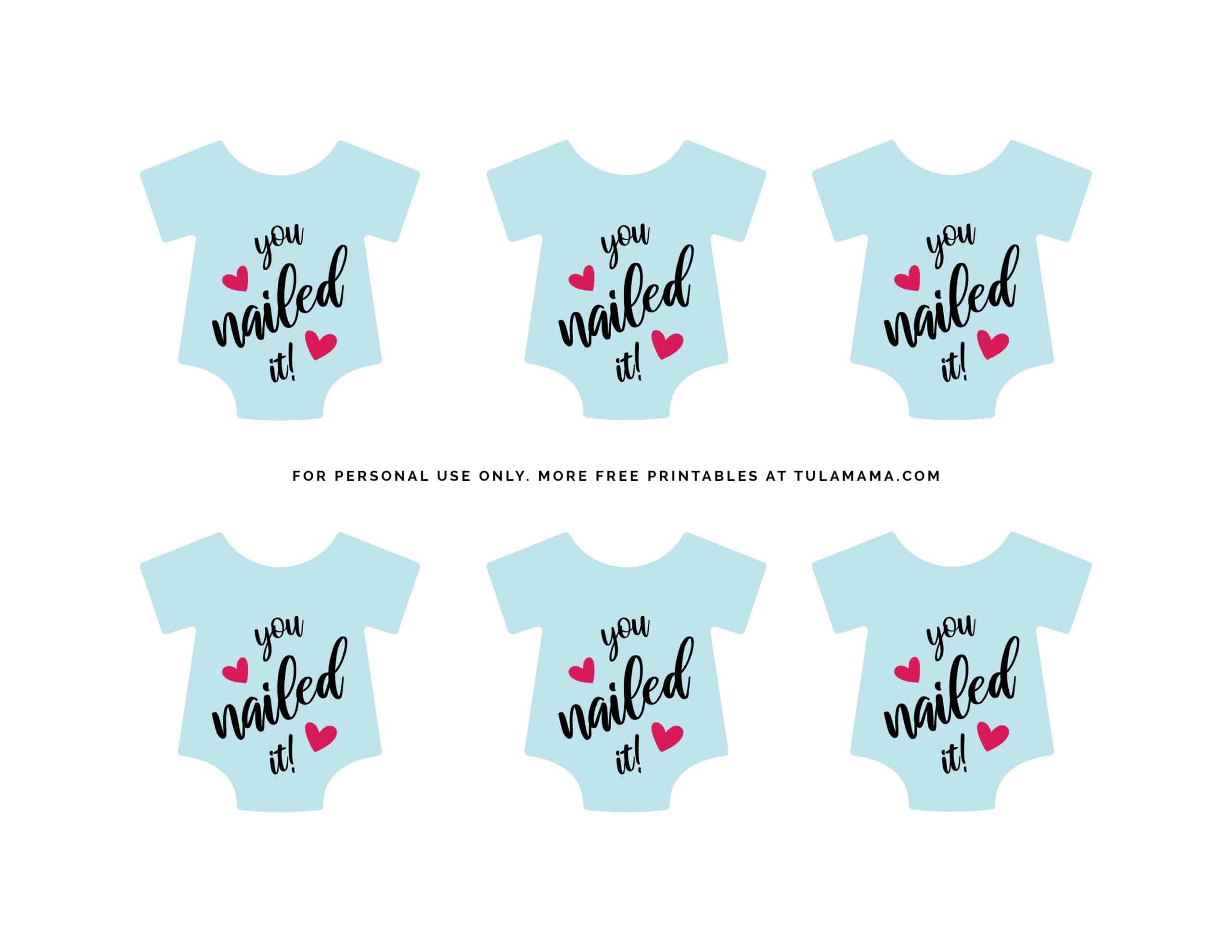 Free Printable Baby Onesie Template For Baby Shower Decorations Tulamama