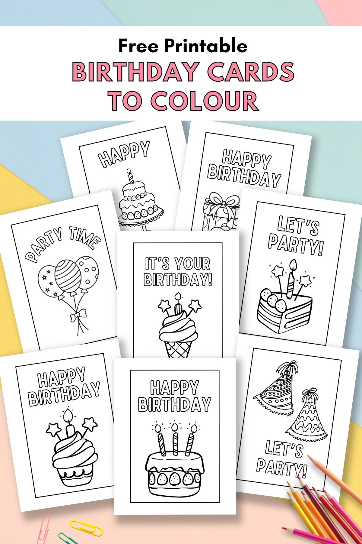 Free Printable Photo Birthday Card Templates