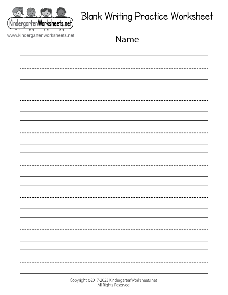 Free Handwriting Practice Sheets Printable