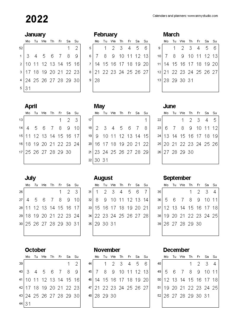 Free Printable Calendars And Planners For 2025 And Past Years
