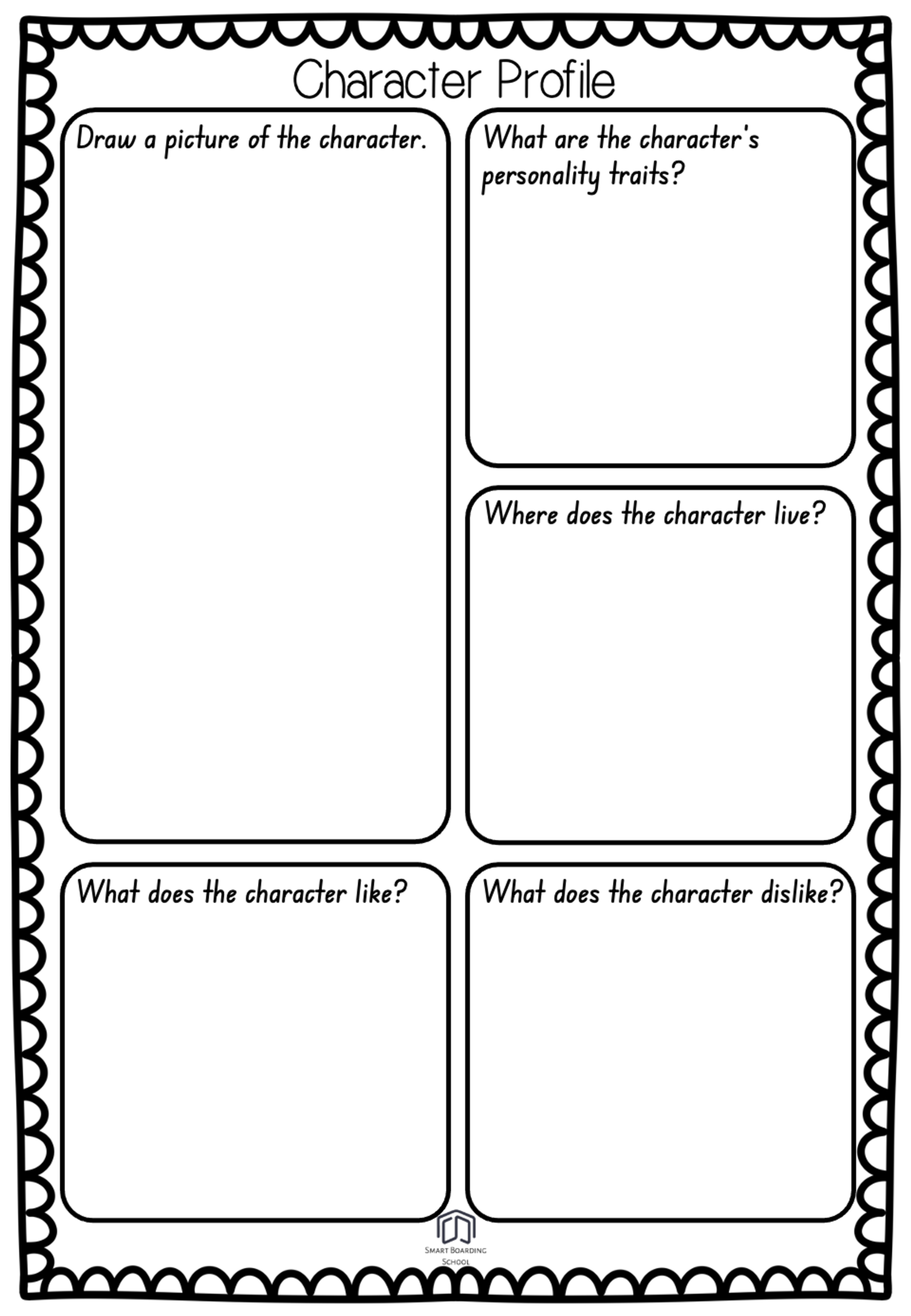 Free Printable Character Profile For Writing