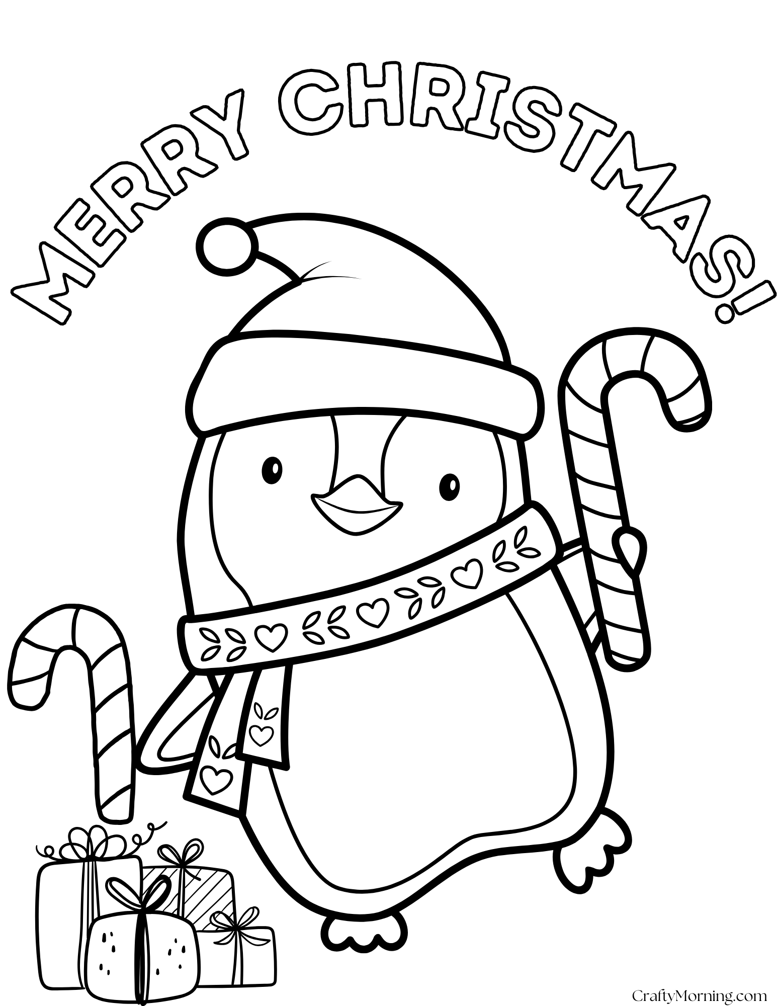 Free Printable Christmas Coloring Pages Crafty Morning