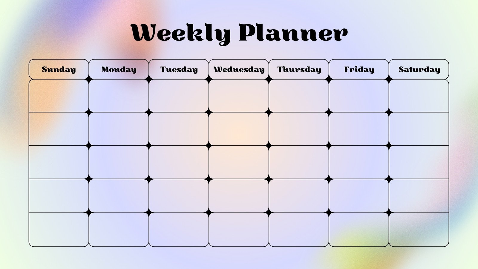 2 Weeks Calendar Printable