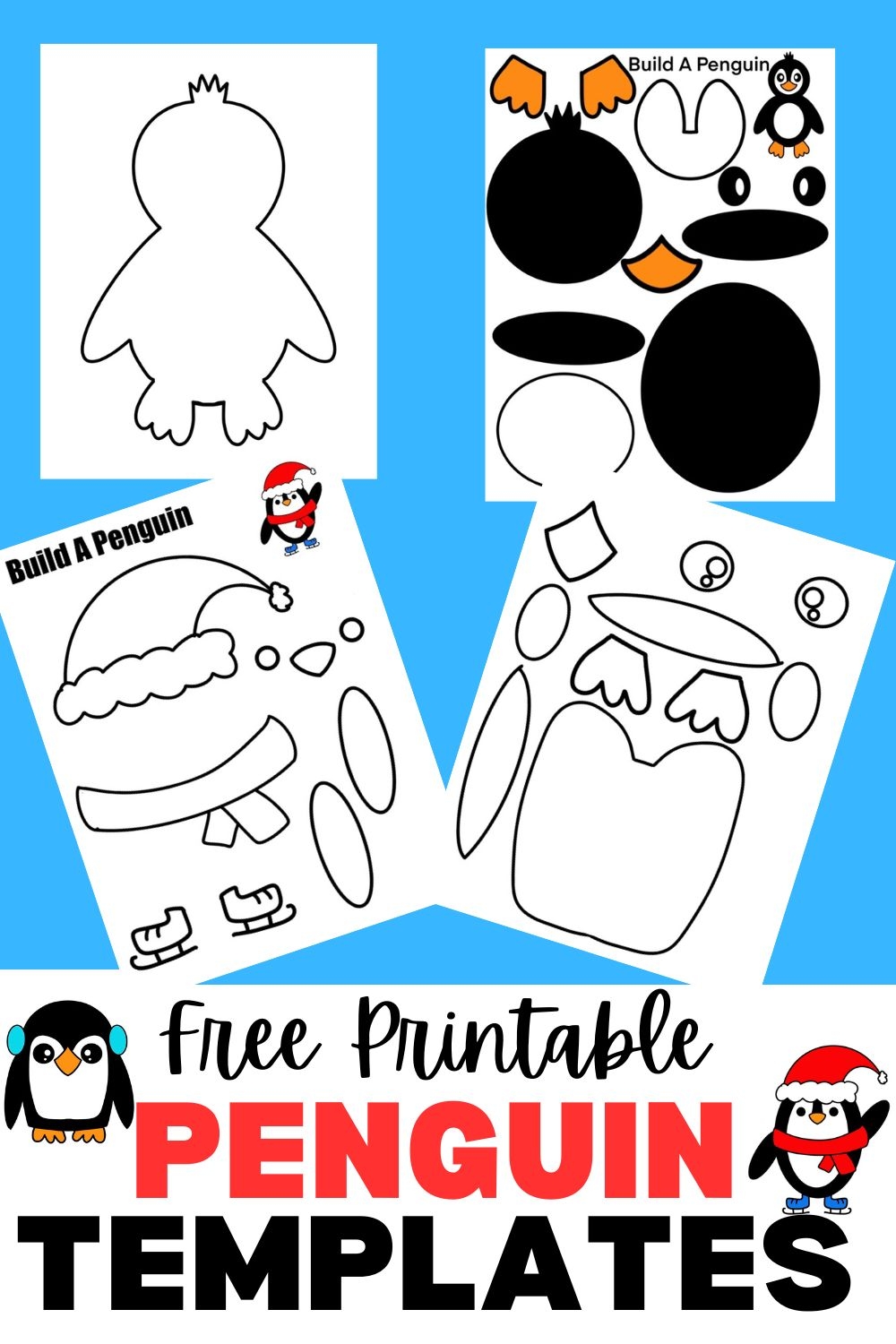 Free Printable Cute Penguin Template For Kids Free Printable Cute Penguin Template For Kids
