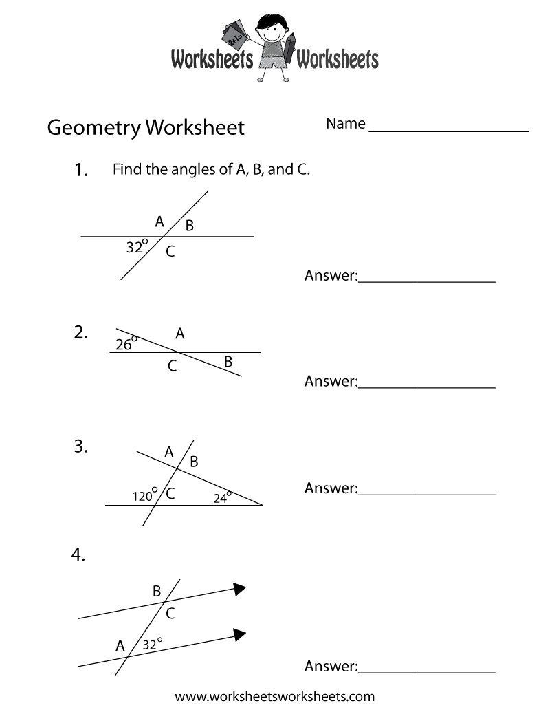 Free Printable Measuring Angles Worksheets Free Printable Measuring Angles Worksheets