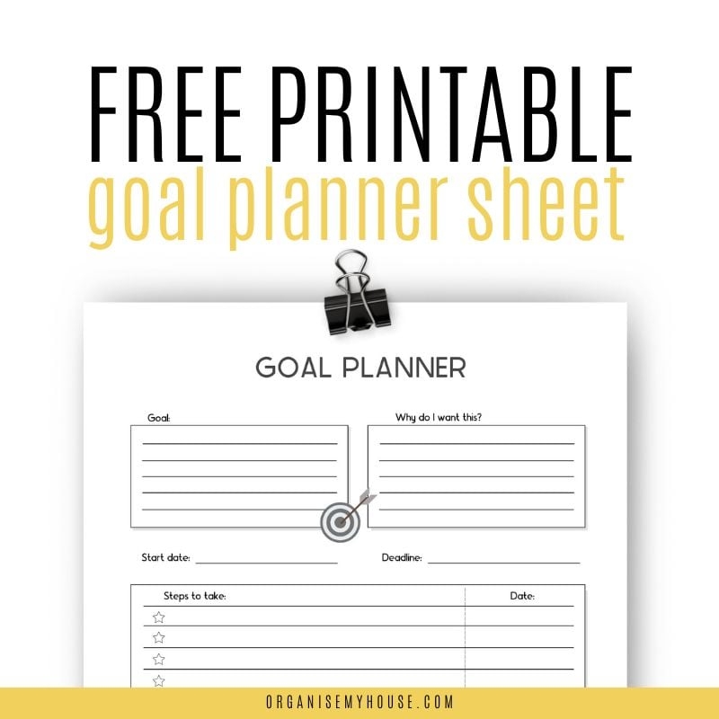 Free Printable Goal Chart Easily Track Every Step 